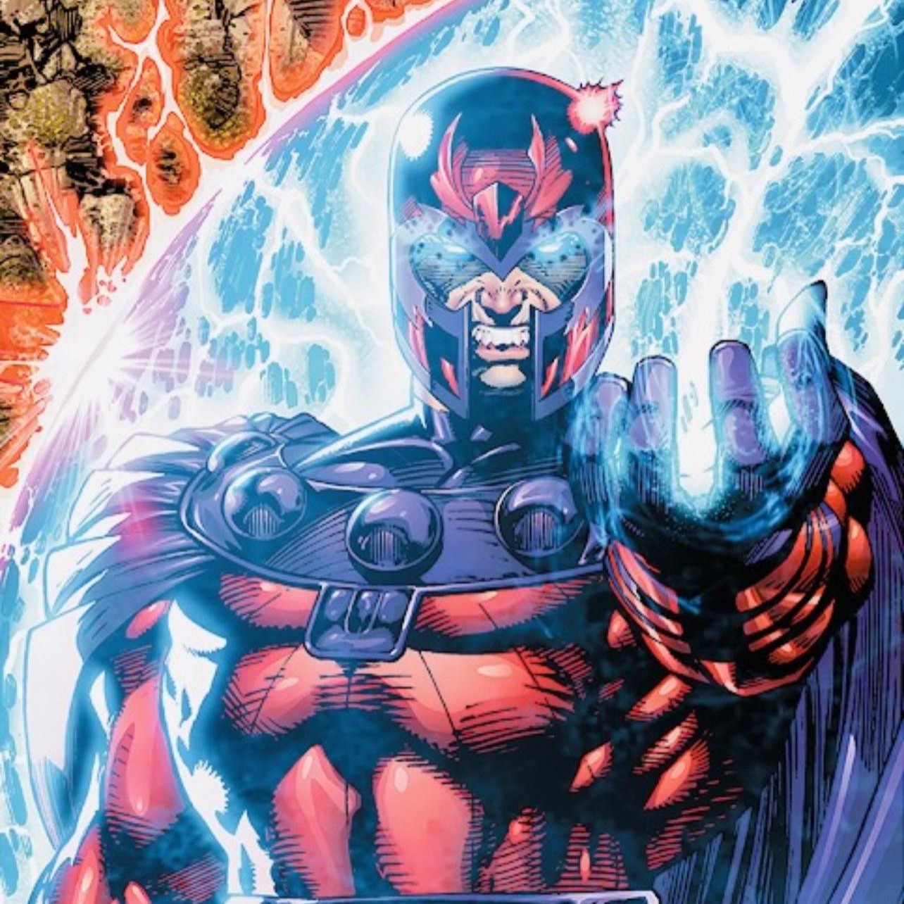 Magneto from X-men using his powers